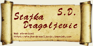 Stajka Dragoljević vizit kartica